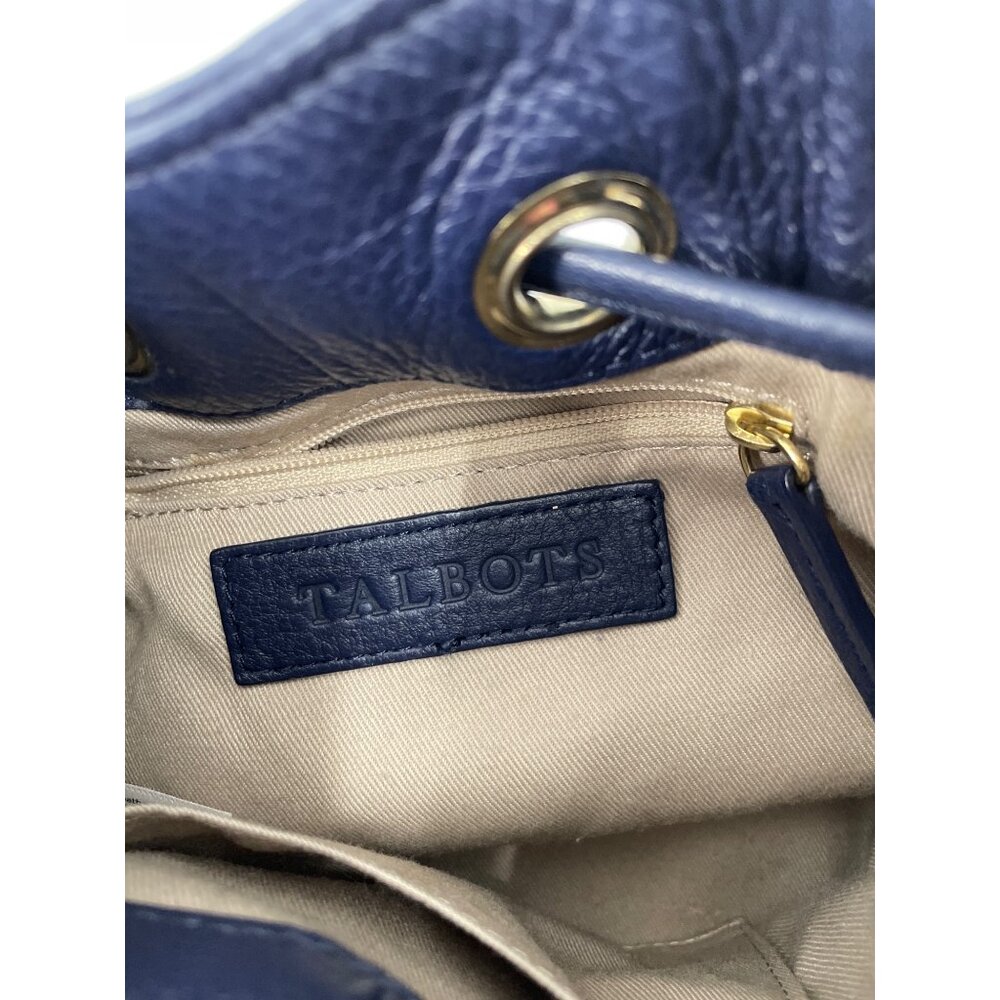 Talbots Pebbled Leather Drawstring Crossbody Buck… - image 3